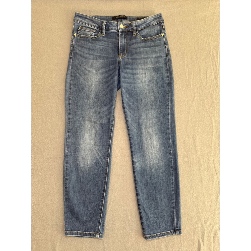 Judy Blue Relaxed Fit Straight Leg Jeans Medium Wash Size 28 Womens Denim